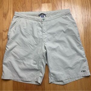 Outdoor Research OR Men’s Shorts Size Large Hiking Tan Beige Khaki